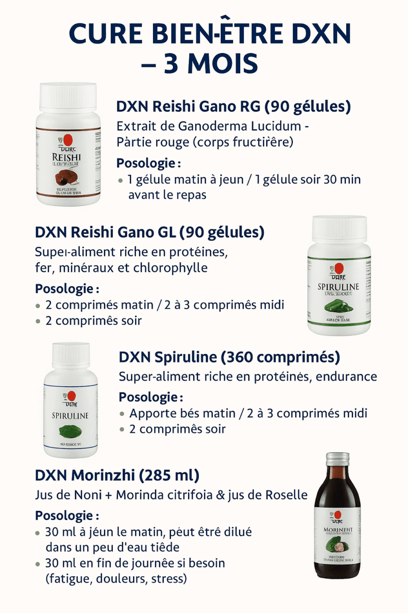 Cure Bien-Être DXN - 1 Mois
